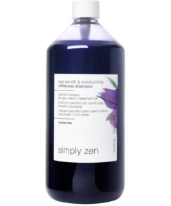 shop Simply Zen Age Benefit & Moisturizing Whiteness Shampoo 1000 ml (U) af Simply Zen - online shopping tilbud rabat hos shoppetur.dk