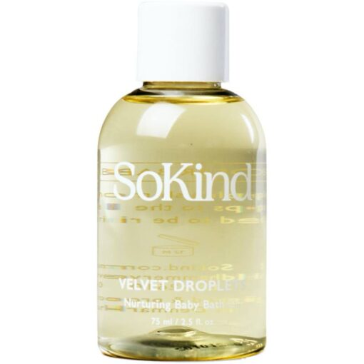 shop SoKind Velvet Droplets Nurturing Baby Bath Oil 75 ml af SoKind - online shopping tilbud rabat hos shoppetur.dk