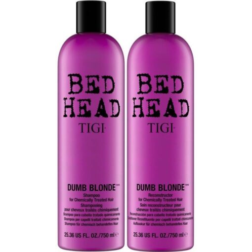 shop TIGI Bed Head Dumb Blonde Duo 2x750 ml (u. pumpe) af TIGI - online shopping tilbud rabat hos shoppetur.dk