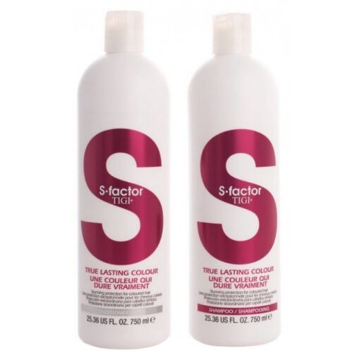 shop TIGI S-Factor True Lasting Color Duo 2x750 ml (u. pumpe) af TIGI - online shopping tilbud rabat hos shoppetur.dk