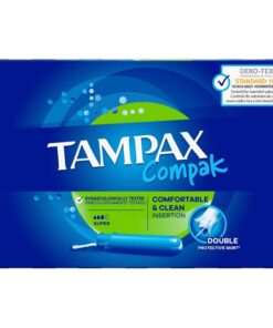 shop Tampax Compak Tampons 20 Pieces - Super af Tampax - online shopping tilbud rabat hos shoppetur.dk