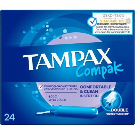 shop Tampax Compak Tampons 24 Pieces - Lite af Tampax - online shopping tilbud rabat hos shoppetur.dk