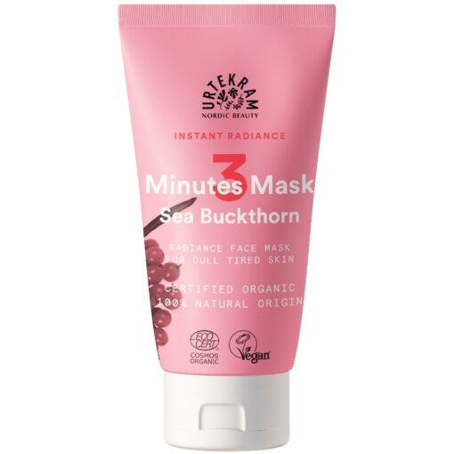 shop Urtekram Instant Radiance 3 Minutes Face Mask 75 ml af Urtekram - online shopping tilbud rabat hos shoppetur.dk