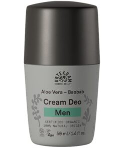 shop Urtekram Men Cream Deo Aloe Vera - Baobab 50 ml af Urtekram - online shopping tilbud rabat hos shoppetur.dk