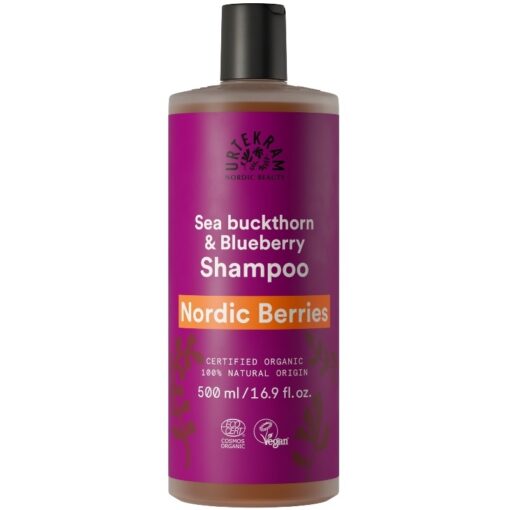 shop Urtekram Nordic Berries Shampoo Sea Buckthorn & Blueberry 500 ml af Urtekram - online shopping tilbud rabat hos shoppetur.dk