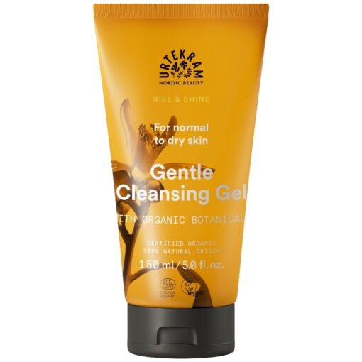 shop Urtekram Rise & Shine Gentle Cleansing Gel Normal To Dry 150 ml af Urtekram - online shopping tilbud rabat hos shoppetur.dk