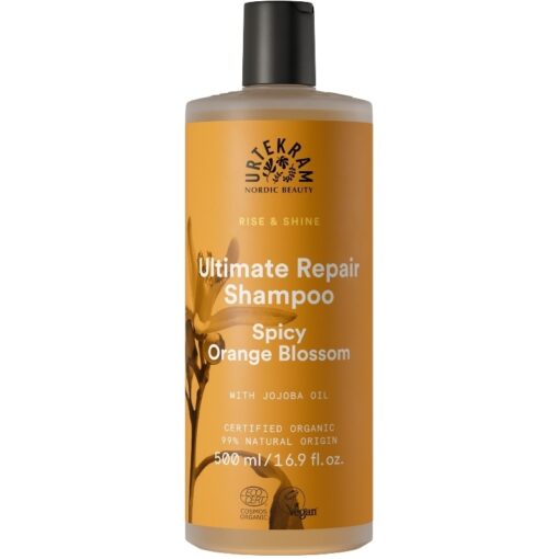 shop Urtekram Rise & Shine Ultimate Repair Shampoo Spicy Orange Blossom 500 ml af Urtekram - online shopping tilbud rabat hos shoppetur.dk