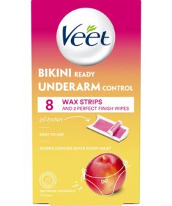 shop Veet Bikini Ready Underarm Control Wax Strips 8 Pieces af Veet - online shopping tilbud rabat hos shoppetur.dk