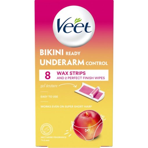 shop Veet Bikini Ready Underarm Control Wax Strips 8 Pieces af Veet - online shopping tilbud rabat hos shoppetur.dk