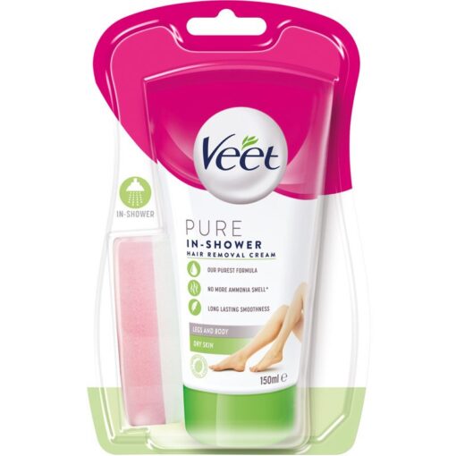 shop Veet In Shower Hair Removal Cream 150 ml - Dry Skin af Veet - online shopping tilbud rabat hos shoppetur.dk