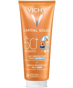 shop Vichy Capital Soleil Kids Gentle Protective Milk SPF 50+ - 300 ml af Vichy - online shopping tilbud rabat hos shoppetur.dk