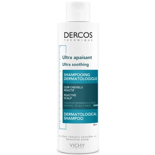 shop Vichy Dercos Technique Ultra Soothing Shampoo Normal/Oily Hair 200 ml af Vichy - online shopping tilbud rabat hos shoppetur.dk