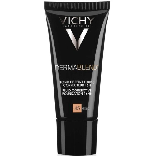 shop Vichy Dermablend Fluid Foundation 16H SPF 28 - 30 ml - 45 Gold af Vichy - online shopping tilbud rabat hos shoppetur.dk