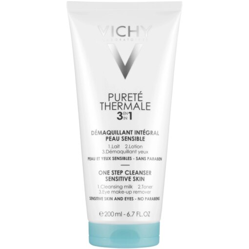 shop Vichy Purete Thermale 3-In-1 Step Cleanser Sensitive Skin 200 ml af Vichy - online shopping tilbud rabat hos shoppetur.dk