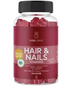 shop VitaYummy Hair & Nails Rhubarb 60 Pieces (Summer Edition 2023) af VitaYummy - online shopping tilbud rabat hos shoppetur.dk