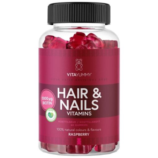 shop VitaYummy Hair & Nails Vitaminer 60 Pieces af VitaYummy - online shopping tilbud rabat hos shoppetur.dk