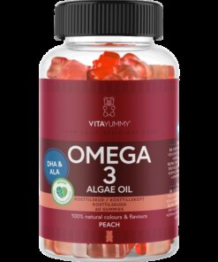 shop VitaYummy Omega 3 Algae Oil 60 Pieces - Peach af VitaYummy - online shopping tilbud rabat hos shoppetur.dk