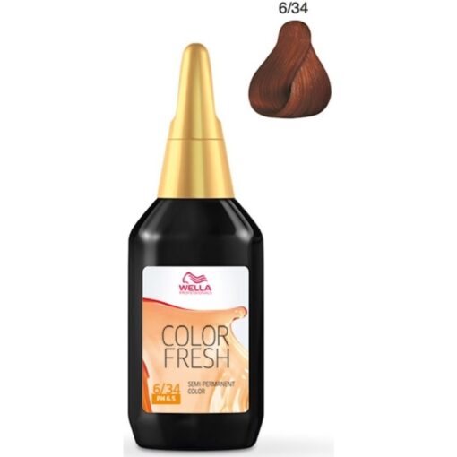 shop Wella Color Fresh - 6/34 Dark Blonde Gold Red af Wella - online shopping tilbud rabat hos shoppetur.dk