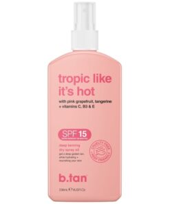 shop b.tan Tropic Like It's Hot SPF15 Tanning Oil Spray 236 ml af btan - online shopping tilbud rabat hos shoppetur.dk