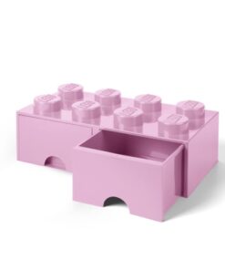 shop LEGO opbevaringskasse med 2 skuffer - Lyserød af room-copenhagen - online shopping tilbud rabat hos shoppetur.dk