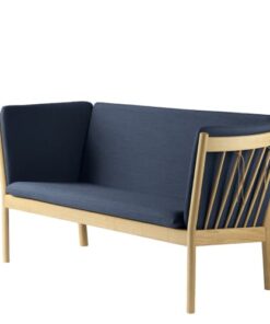 shop Erik Ole Jørgensen 2 pers. sofa - J148 - Eg/mørkeblå af FDB Møbler - online shopping tilbud rabat hos shoppetur.dk