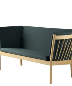 shop Erik Ole Jørgensen 2 pers. sofa - J148 - Eg/mørkegrøn af FDB Møbler - online shopping tilbud rabat hos shoppetur.dk