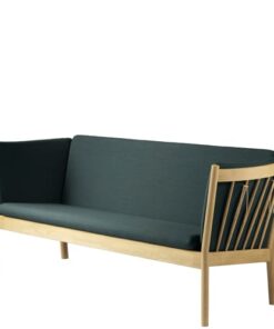 shop Erik Ole Jørgensen 3 pers. sofa - J149 - Eg/mørkegrøn af FDB Møbler - online shopping tilbud rabat hos shoppetur.dk