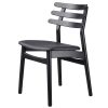 shop Poul M. Volther stol - J48 - Sort/sort læder af FDB Møbler - online shopping tilbud rabat hos shoppetur.dk