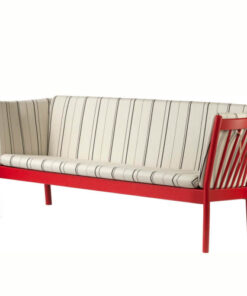 shop Erik Ole Jørgensen 3 pers. sofa - J149 - Rød/urd stripe af FDB Møbler - online shopping tilbud rabat hos shoppetur.dk