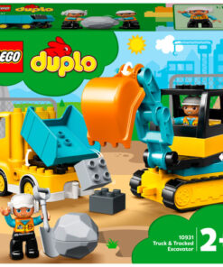 shop LEGO DUPLO Lastbil og gravemaskine på larvefødder af LEGO - online shopping tilbud rabat hos shoppetur.dk