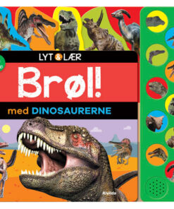 shop Lyt og lær - Brøl med dinosaurerne - Papbog af  - online shopping tilbud rabat hos shoppetur.dk