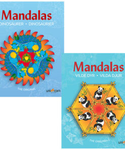 shop Mandalas malebøger - Vilde Dyr & Dinosaurer - 2 stk. af  - online shopping tilbud rabat hos shoppetur.dk