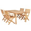 shop Mandalay Cambridge havemøbelsæt med 4 Dian stole - Teak af Mandalay - online shopping tilbud rabat hos shoppetur.dk
