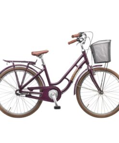 shop Mustang Dagmar 24" pigecykel med 3 gear - Dark grape af Mustang - online shopping tilbud rabat hos shoppetur.dk