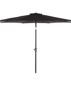 shop Napoli parasol med krank og tiltfunktion - Sort af  - online shopping tilbud rabat hos shoppetur.dk