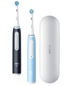 shop Oral-B eltandbørster - iO3 Duo Matt Black/Ice Blue - 2 stk af Oral-B - online shopping tilbud rabat hos shoppetur.dk