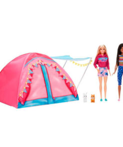 shop Barbie campingtelt inkl. 2 dukker af Barbie - online shopping tilbud rabat hos shoppetur.dk