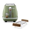 shop De'Longhi brødrister - Icona Vintage - Grøn af De'Longhi - online shopping tilbud rabat hos shoppetur.dk