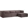 shop Living & more 3 pers. modulsofa med chaiselong - Karl - Brun af Living & more - online shopping tilbud rabat hos shoppetur.dk