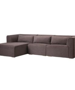 shop Living & more 3 pers. modulsofa med chaiselong - Karl - Brun af Living & more - online shopping tilbud rabat hos shoppetur.dk