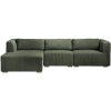 shop Living & more 3 pers. modulsofa med chaiselong - Karl - Grøn af Living & more - online shopping tilbud rabat hos shoppetur.dk