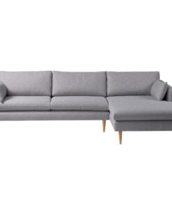 shop Living & more 3 pers. sofa med chaiselong - Malte - Lysegrå af Living & more - online shopping tilbud rabat hos shoppetur.dk