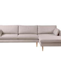 shop Living & more 3 pers. sofa med chaiselong - Malte - Sand af Living & more - online shopping tilbud rabat hos shoppetur.dk