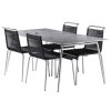 shop Salto & Sigsgaard havemøbelsæt med 4 stole - Teglgård - Grå/sort af FDB Møbler - online shopping tilbud rabat hos shoppetur.dk