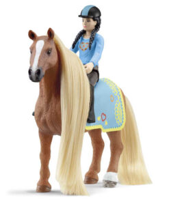 shop Schleich hest med rytter - Kim og Caramelo af Schleich - online shopping tilbud rabat hos shoppetur.dk