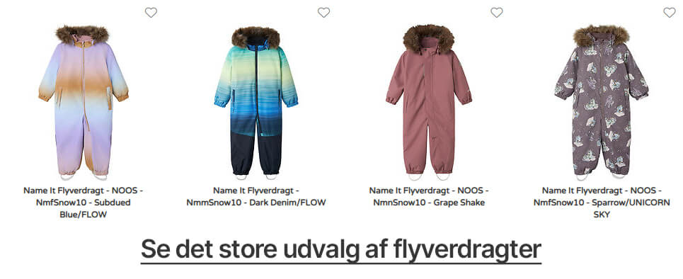 flyverdrager udvalg efterår