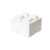 shop LEGO opbevaringskasse med 4 knopper - Hvid af Room Copenhagen - online shopping tilbud rabat hos shoppetur.dk