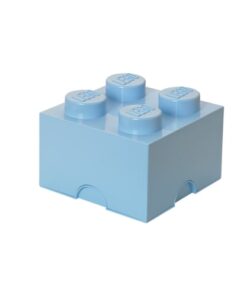 shop LEGO opbevaringskasse med 4 knopper - Lyseblå af Room Copenhagen - online shopping tilbud rabat hos shoppetur.dk