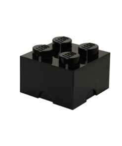 shop LEGO opbevaringskasse med 4 knopper - Sort af Room Copenhagen - online shopping tilbud rabat hos shoppetur.dk