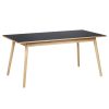 shop Poul M. Volther spisebord - C35B - Eg/mørkegrå linoleum af FDB Møbler - online shopping tilbud rabat hos shoppetur.dk